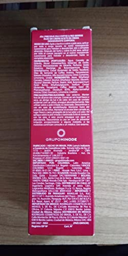 Joli Óleo Em Creme Café E Frutas Vermelhas Hinode 200Ml