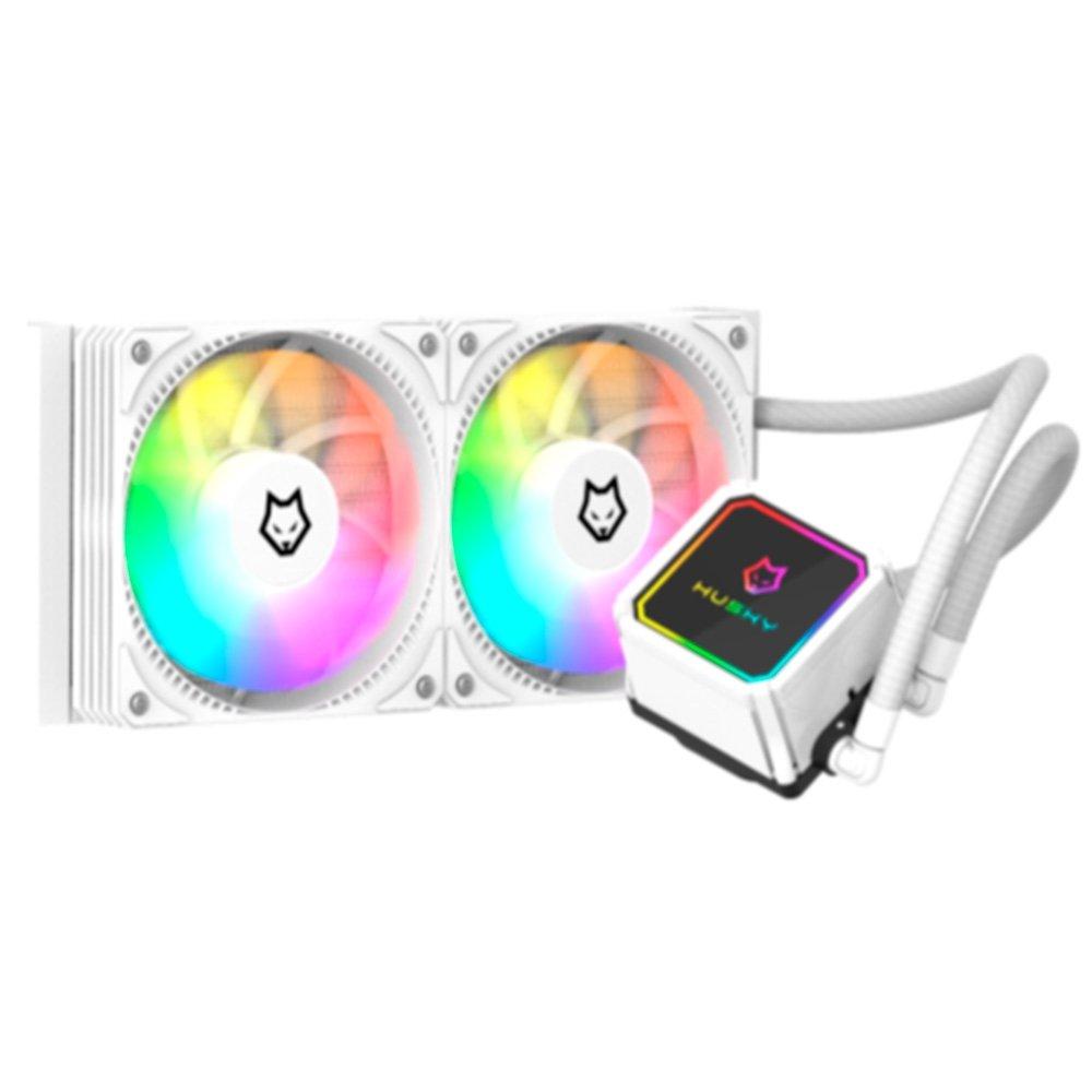 Miniatura Water Cooler Husky Freezy, ARGB, 240mm, AMD e Intel, Branco - HWT200BR