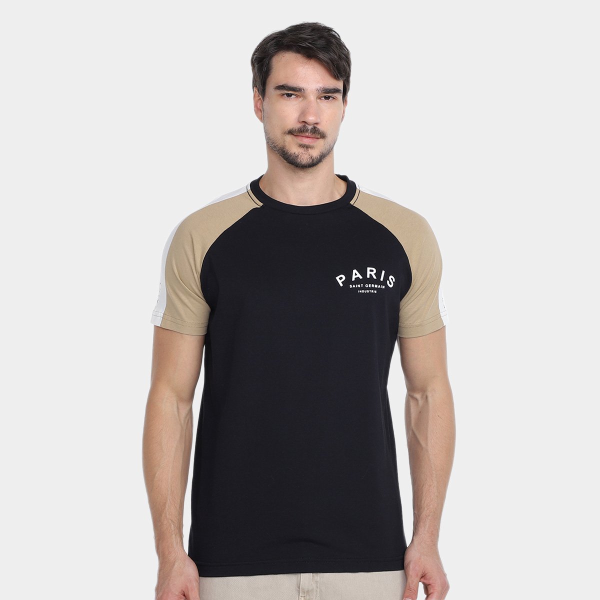 Miniatura Kit Camiseta Industrie Casual Masculina - 2 Peças Preto - G