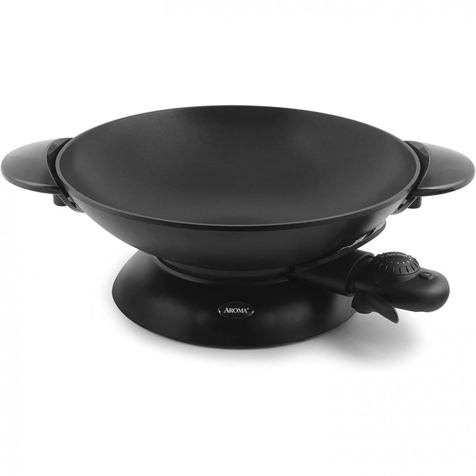 Miniatura Aroma Housewares AEW 306 Panela Elétrica Antiaderente 5L com Controle de Temperatura, 110V, 1500W, Preto