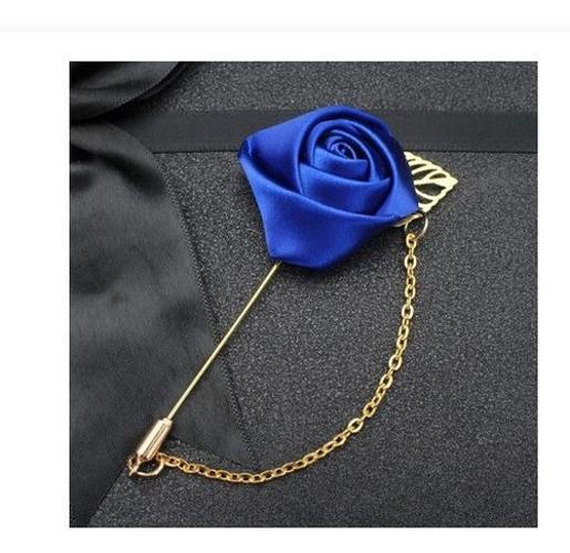 Lapela Broche De Tecido Terno Casamento Noivo Padrinho Flor