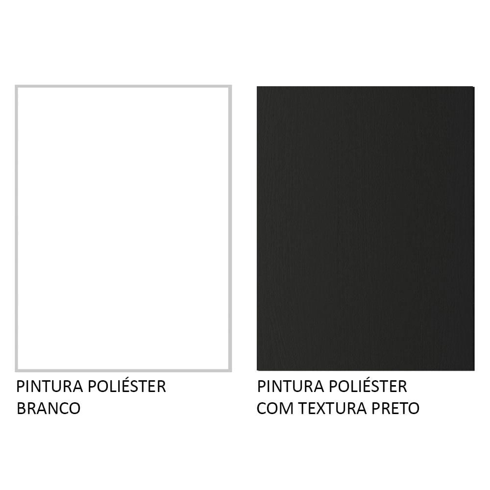 Mesa para Computador Gamer e Painel para TV até 50 Madesa - Branco/Preto Branco/Preto