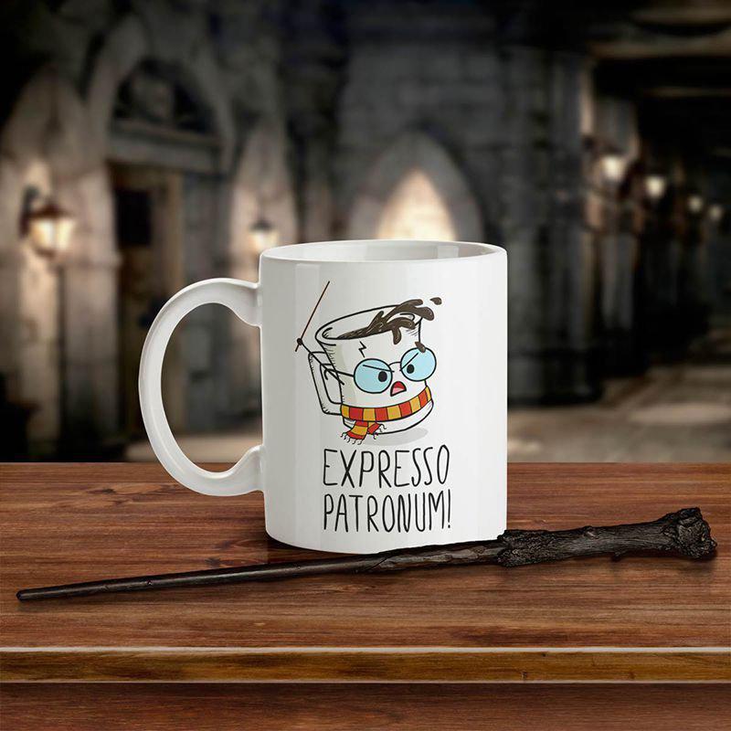 Miniatura Caneca Expresso Patronum - Harry Potter Caneca - Porcelana - Harry potter - Personalizada