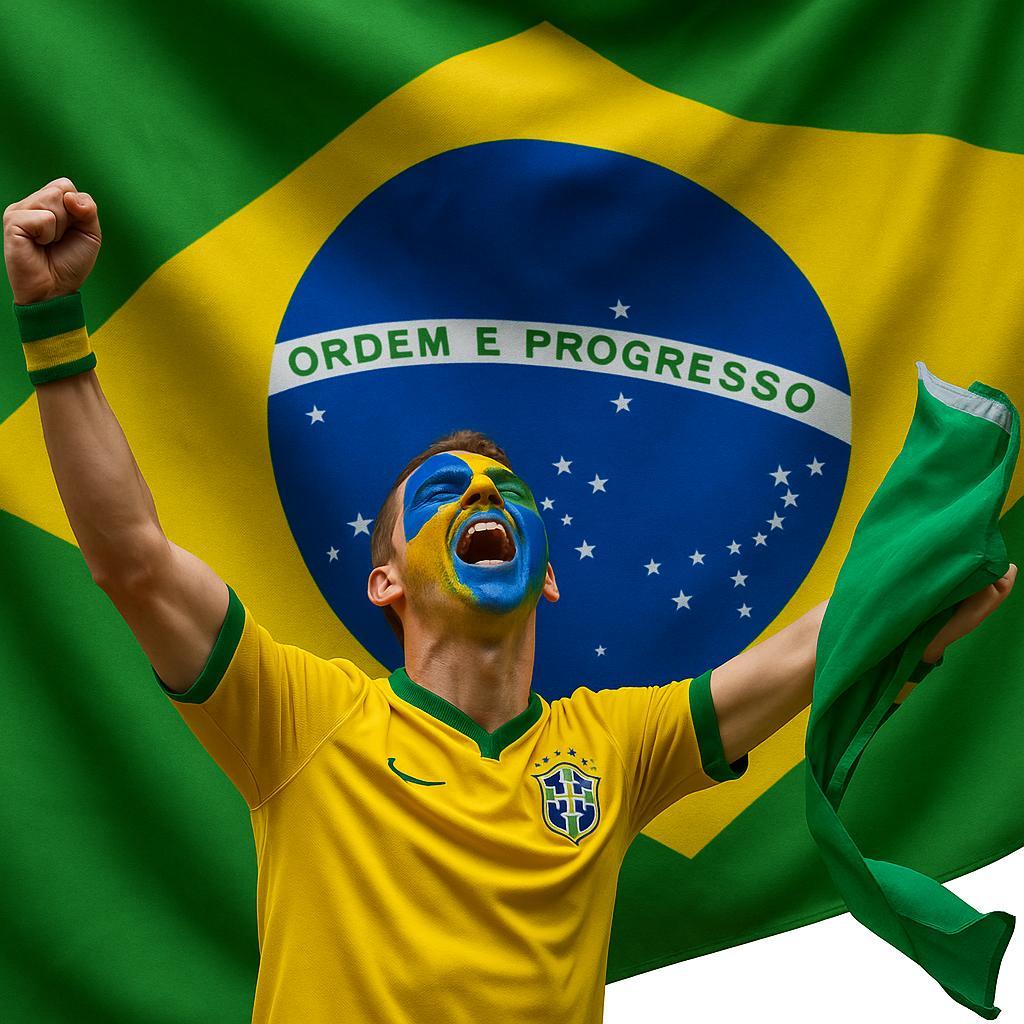 Miniatura Bandeira Brasil 3X2 M Campeonato Muldial Clubes Torcida Gol