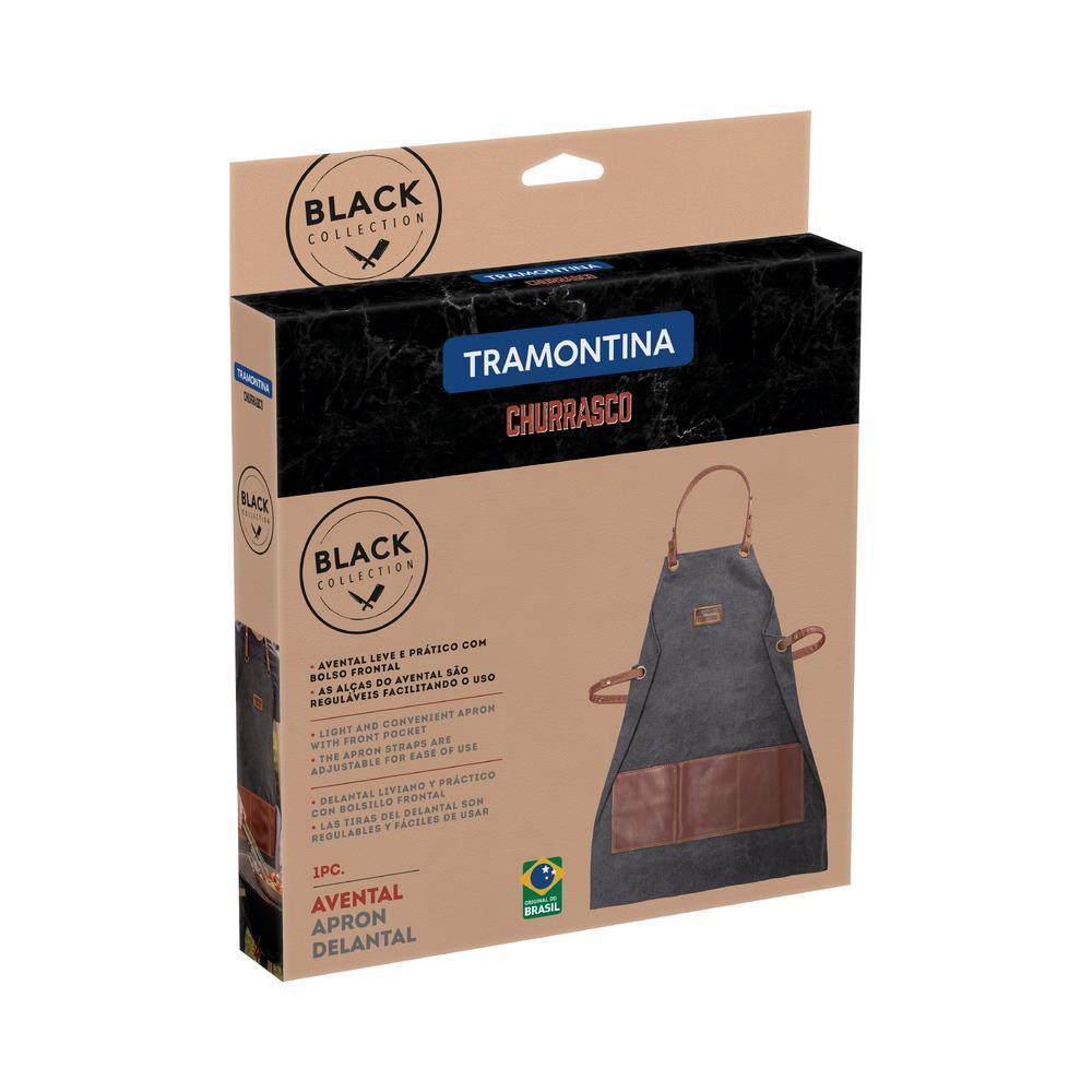 Miniatura Avental Churrasco Tramontina Jeans Couro Semipermeável