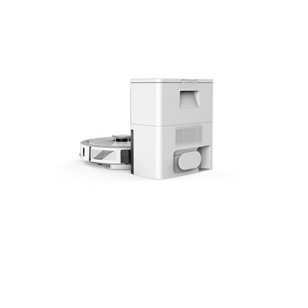 Miniatura Robô Aspirador e Passa Pano KABUM! smart 900 - 5 Modos de Limpeza, Base 2 em 1, Mapeamento 3D - 127v - Branco - KBSF011