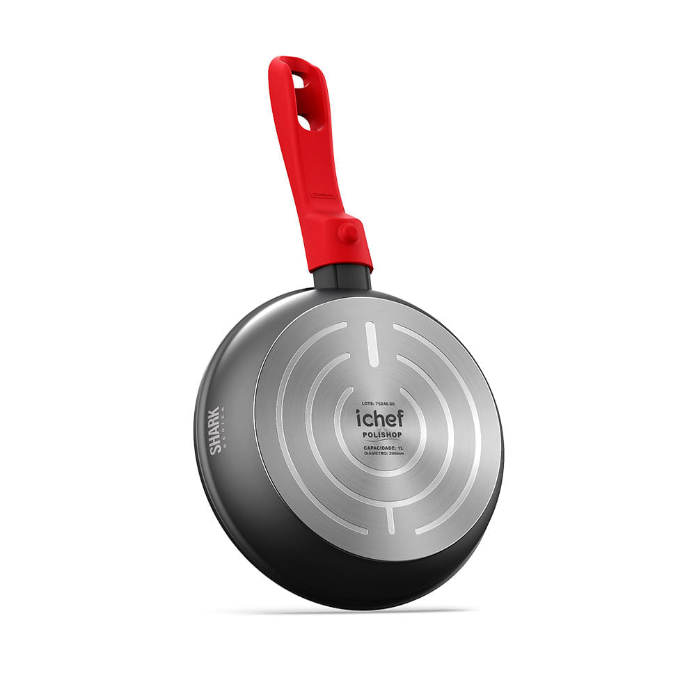 Miniatura Panela Sauté Petit 20cm Ichef Ultra Polishop Shark Series - Vermelha | Ichef