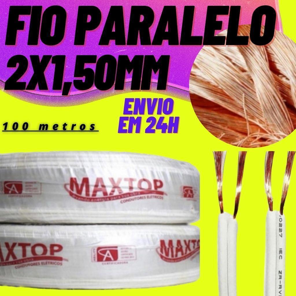 Miniatura Fio Paralelo 1,5Mm Rolo 100 Metros Para Extensao Eletrica