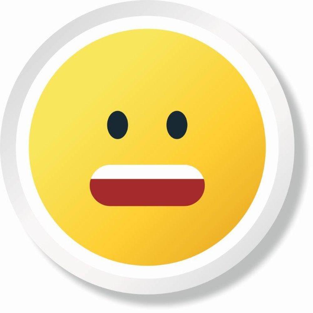 Miniatura Adesivo De Parede Emoji Falando