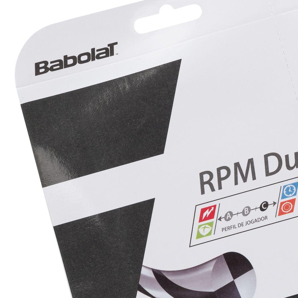 Miniatura Corda Babolat RPM Dual 16L 1.30mm Preta - Set Individual