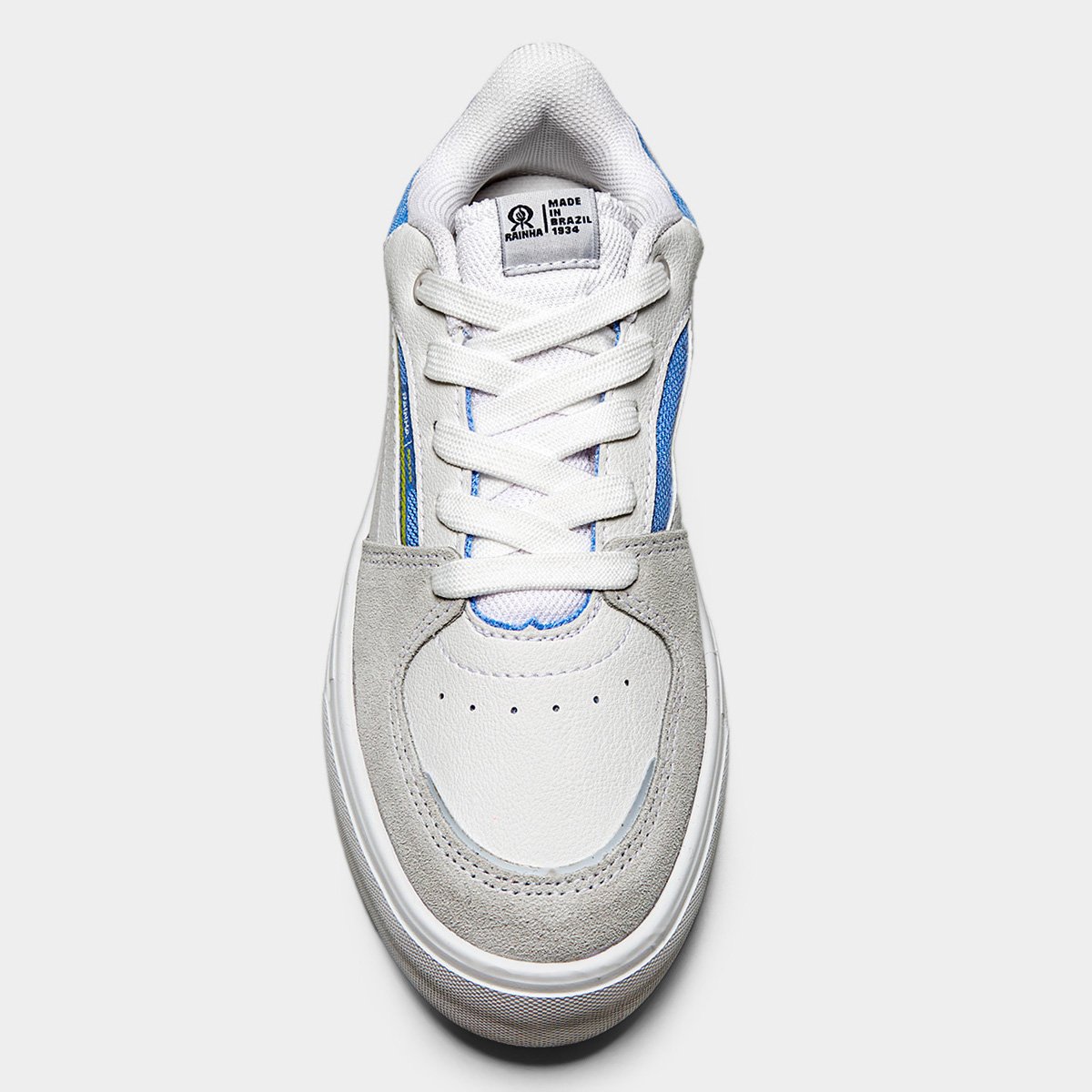 Miniatura Tênis Rainha Route Feminino Branco+Azul - 34