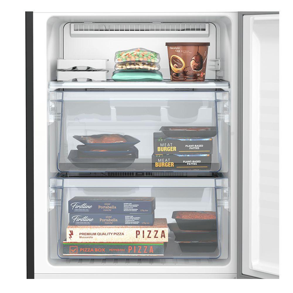 Miniatura Geladeira Panasonic Frost Free 397L A+++ Black Glass - NR-BB41GV1B 220V