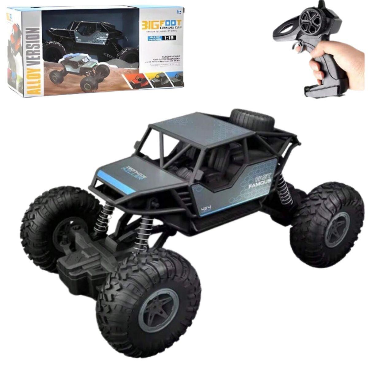 Miniatura Carrinho De Controle Remoto Subida Na Terra Jipe-Bigfootcar