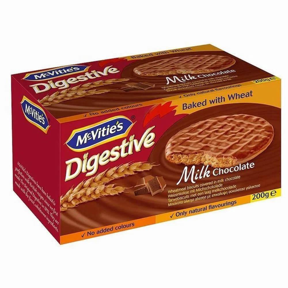 Miniatura Biscoito Digestive Com Chocolate Ao Leite Mc Vities 200G