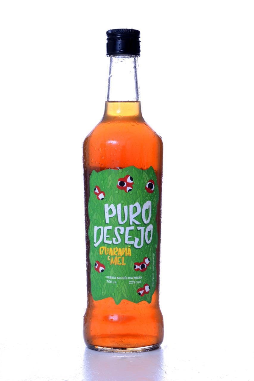 Miniatura Cachaça Puro Desejo Guaraná E Mel  700Ml