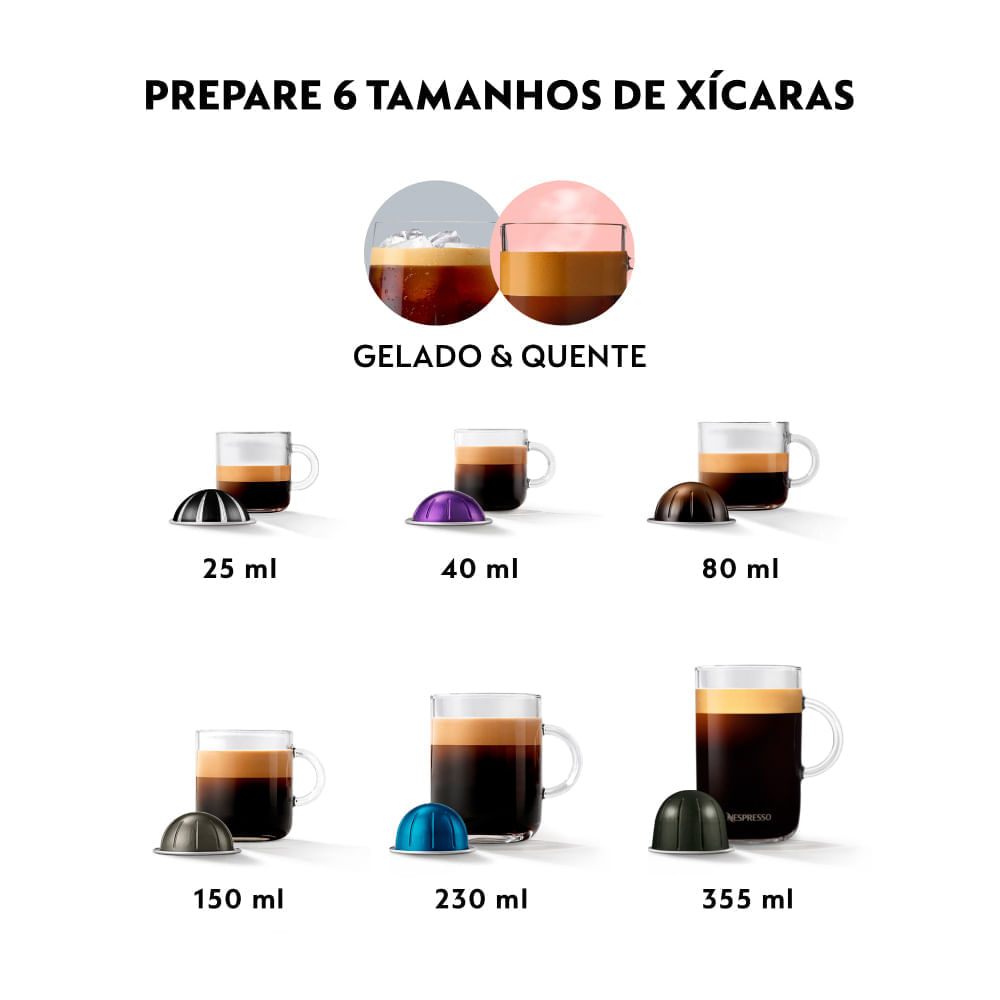 Cafeteira Nespresso Vertuo Pop Lilás para Café Espresso - GDV2BR 110