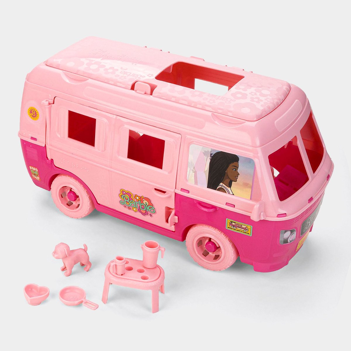 Miniatura Sandália Infantil Grendene Kids Barbie Road Trip Menina Rosa Claro - 28