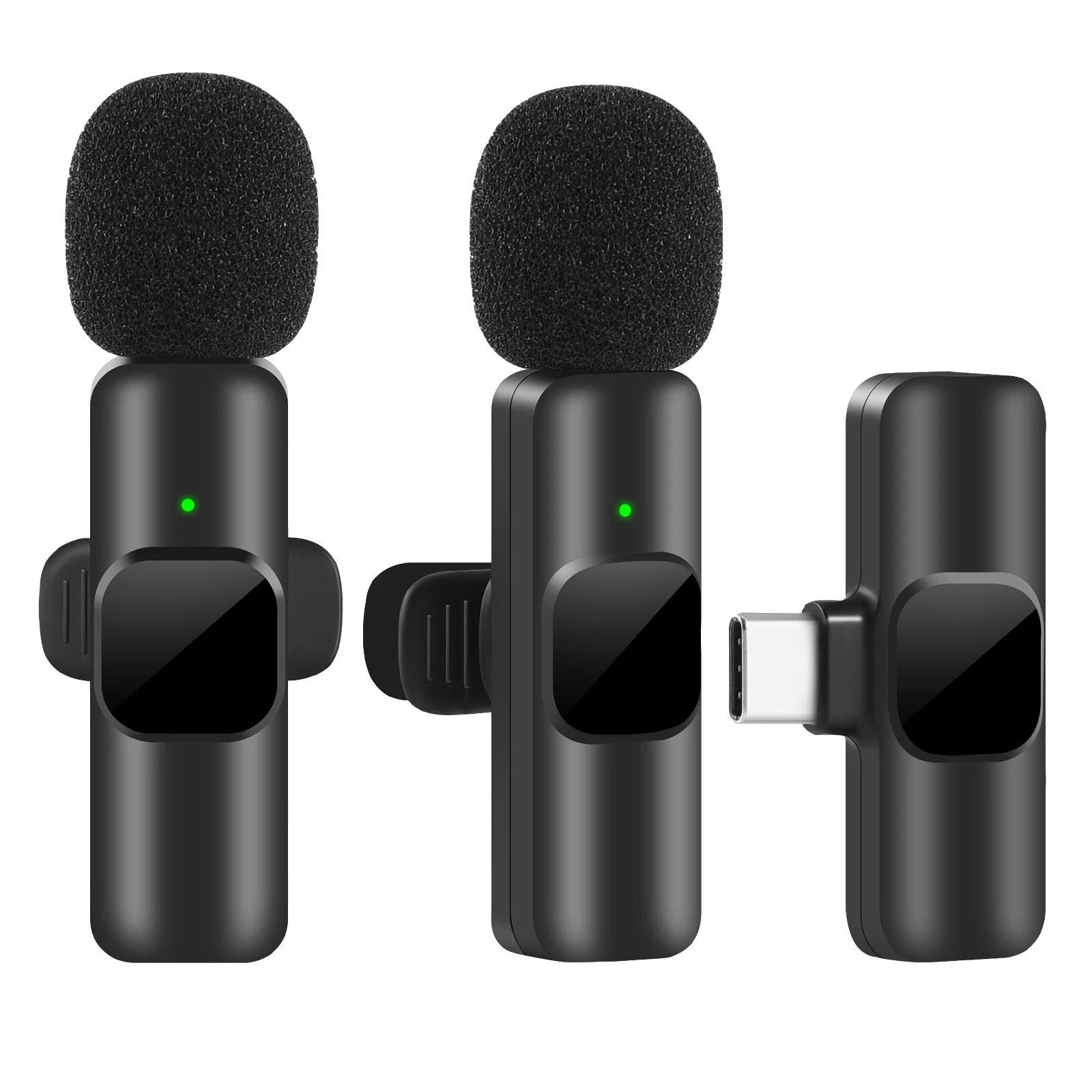 Miniatura Microfone De Lapela Sem Fio Para Streamer Influencer Live