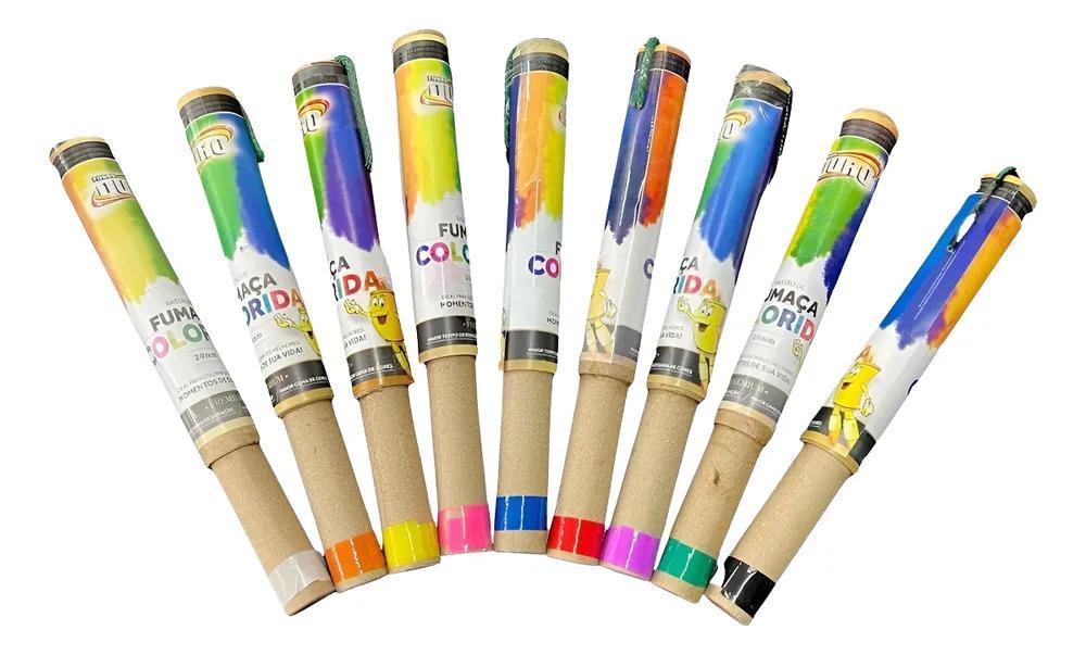 Miniatura Sinalizador Fumaça Lilás 75 Mm Glob Sortidos