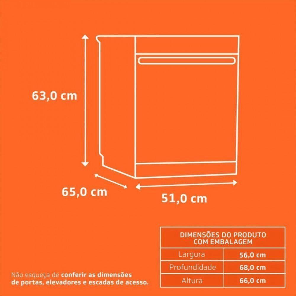 Miniatura Lava Louça Brastemp 8 Serviços 5 Programas De Lavagem Blf08bbbna Branco 220 V