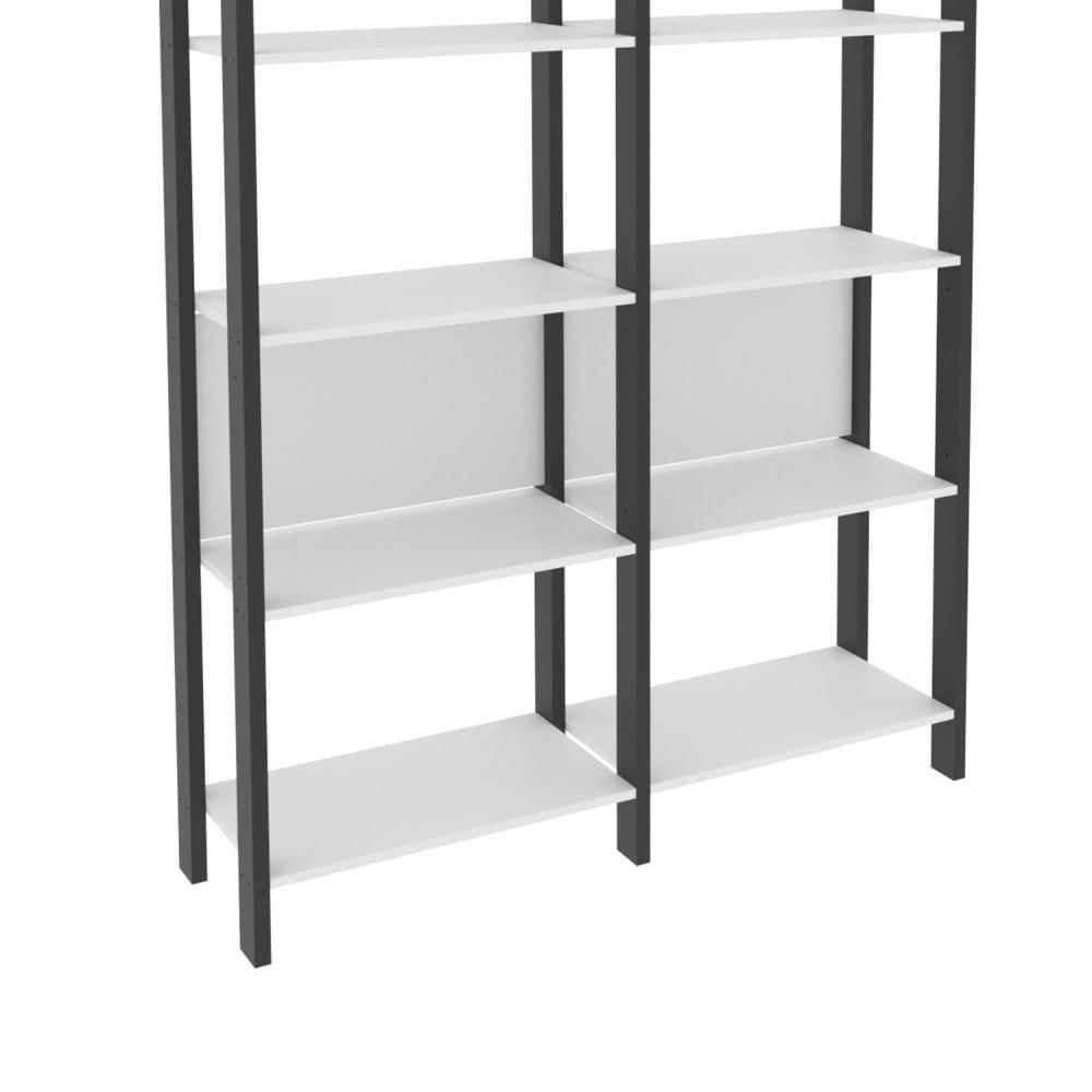 Miniatura Estante 10 Prateleiras Haia Yescasa Preto/Branco