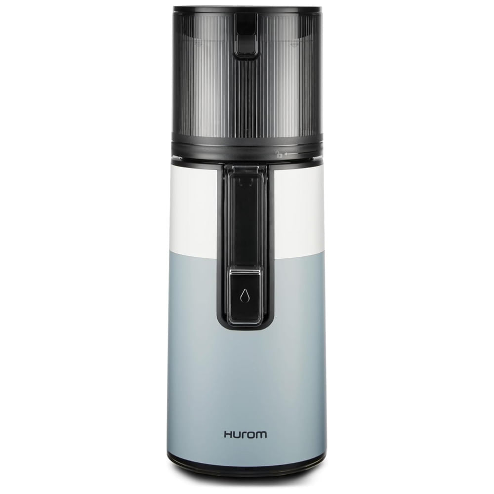Miniatura Espremedor de Frutas Hurom H400 Easy Clean, Azul Duo, Potente e Silencioso, Livre de BPA, Montagem sem Esforço, Ideal para Frutas Inteiras.