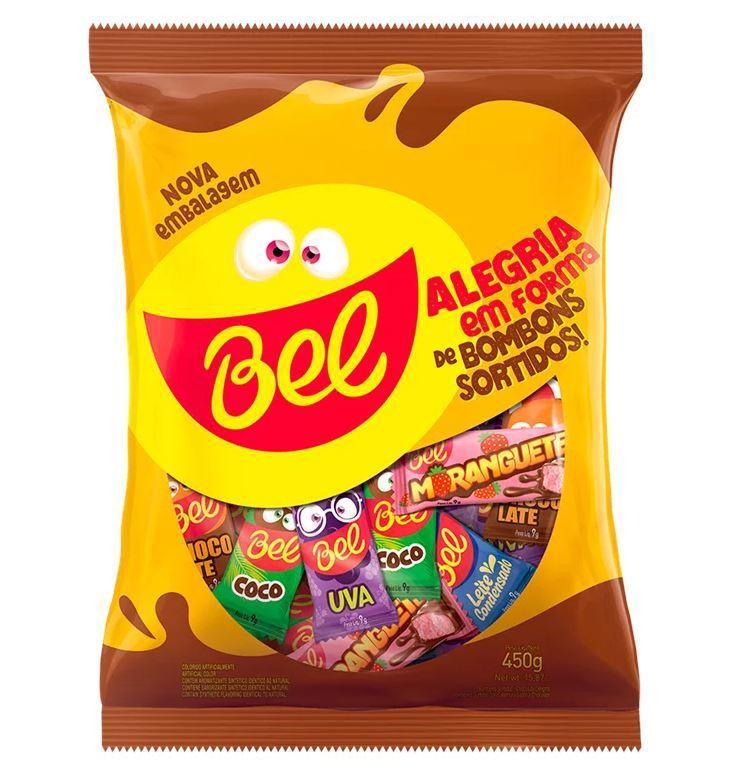 Miniatura Kit C/5 Pacote Bombom Sortido Bel 450G- Pascoa Semana Santa