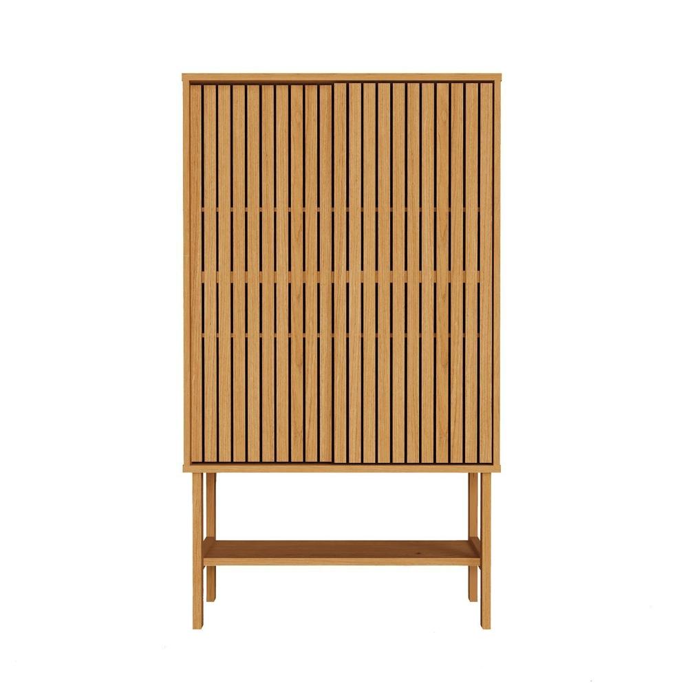 Cristaleira Baixa Magna Porta Ripada Cabecasa Madeiramadeira Mel