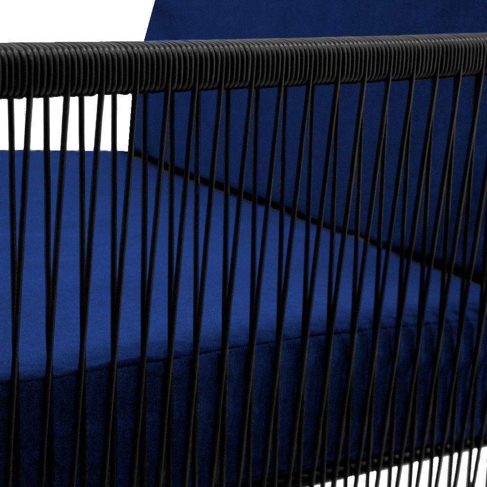 Miniatura Conjunto Para área Externa De Fibra Sintética Azul