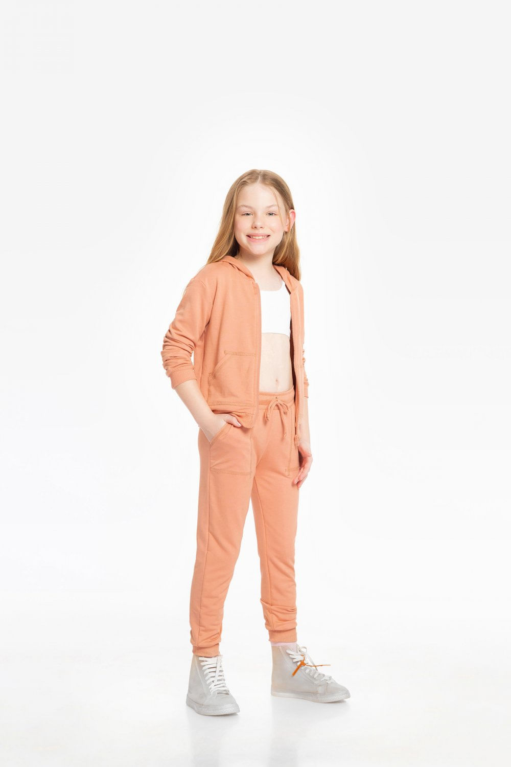 Miniatura Calça Jogger Genderless Kids - Rose Vintage - LIVE! Rosa - 4