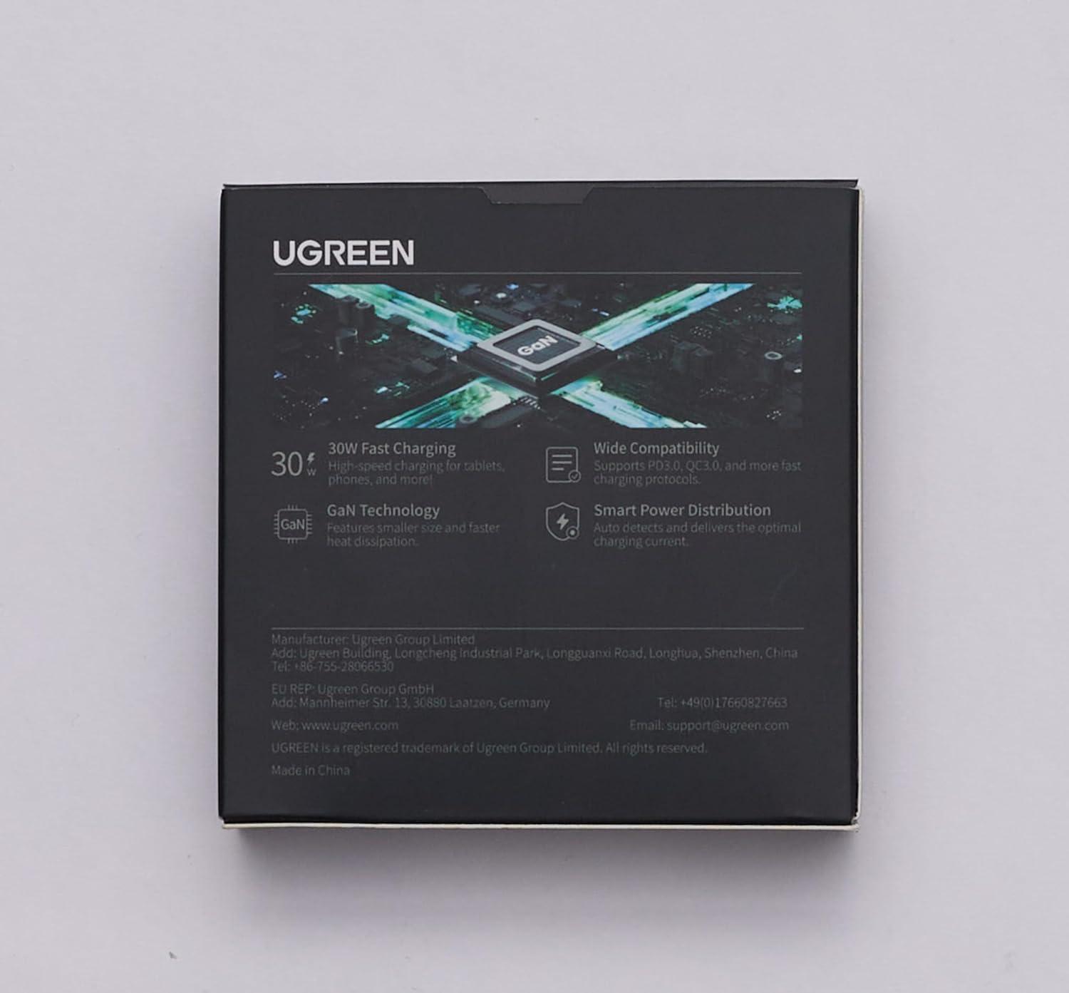 Carregador Ugreen Nexode Mini 30W Gan