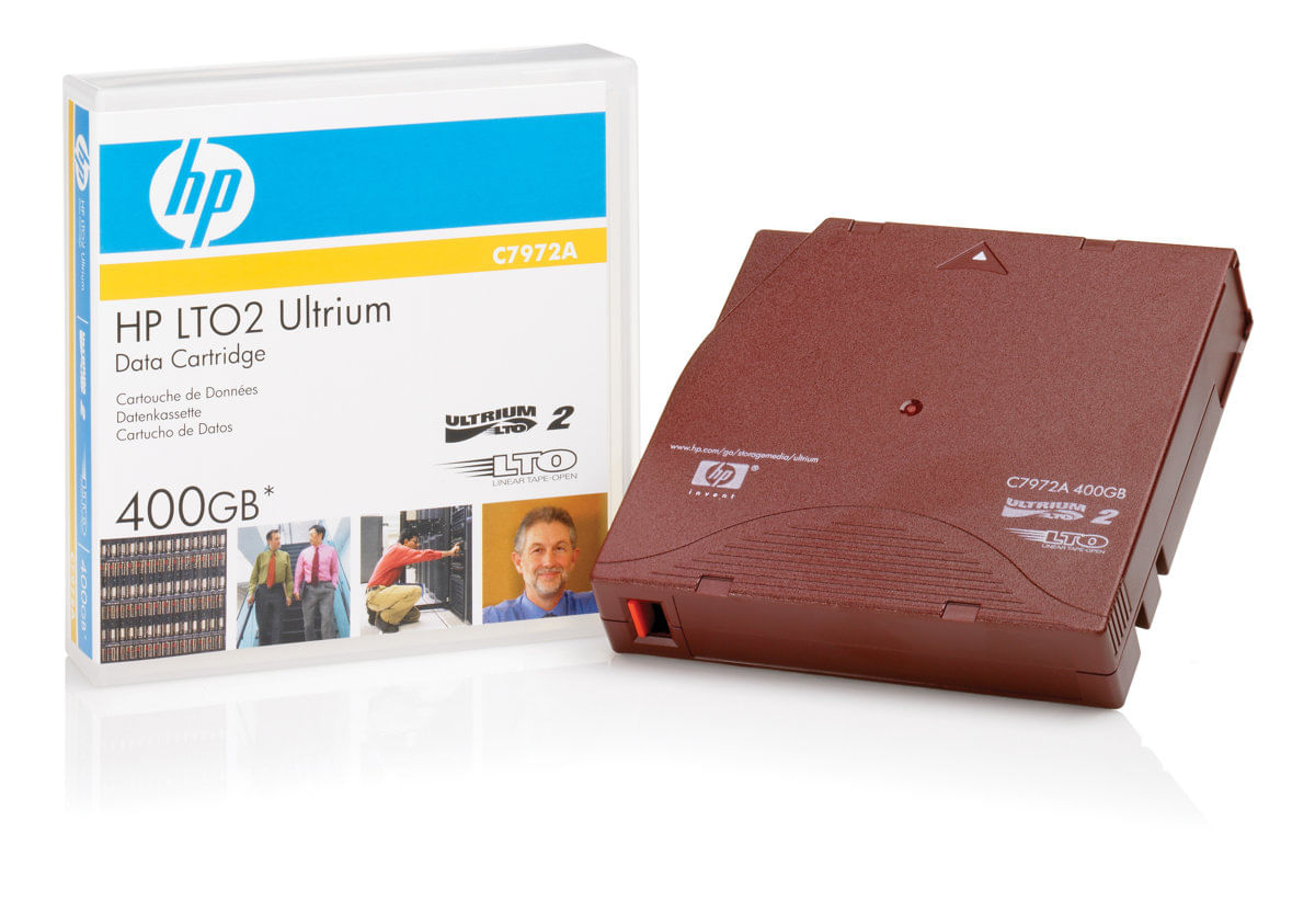 Miniatura Fita de backup LTO 2 Ultrium 400GB HP C7972A