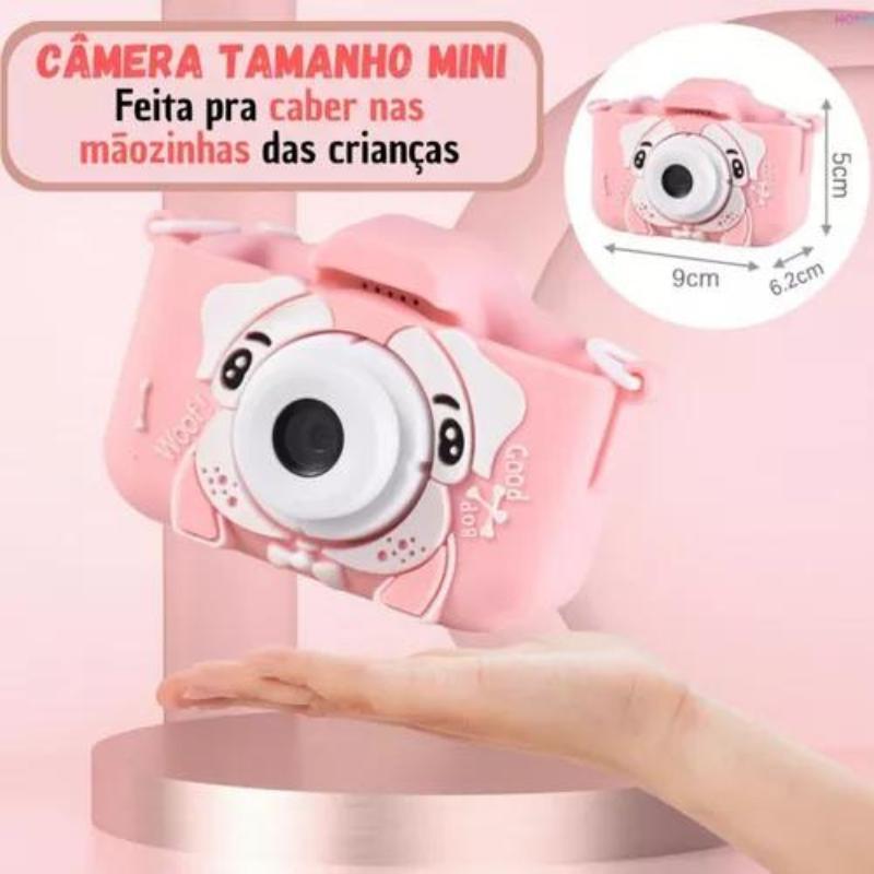 Câmeras Brinquedo Câmera Infantil 2 Polegadas Câmera Dupla
