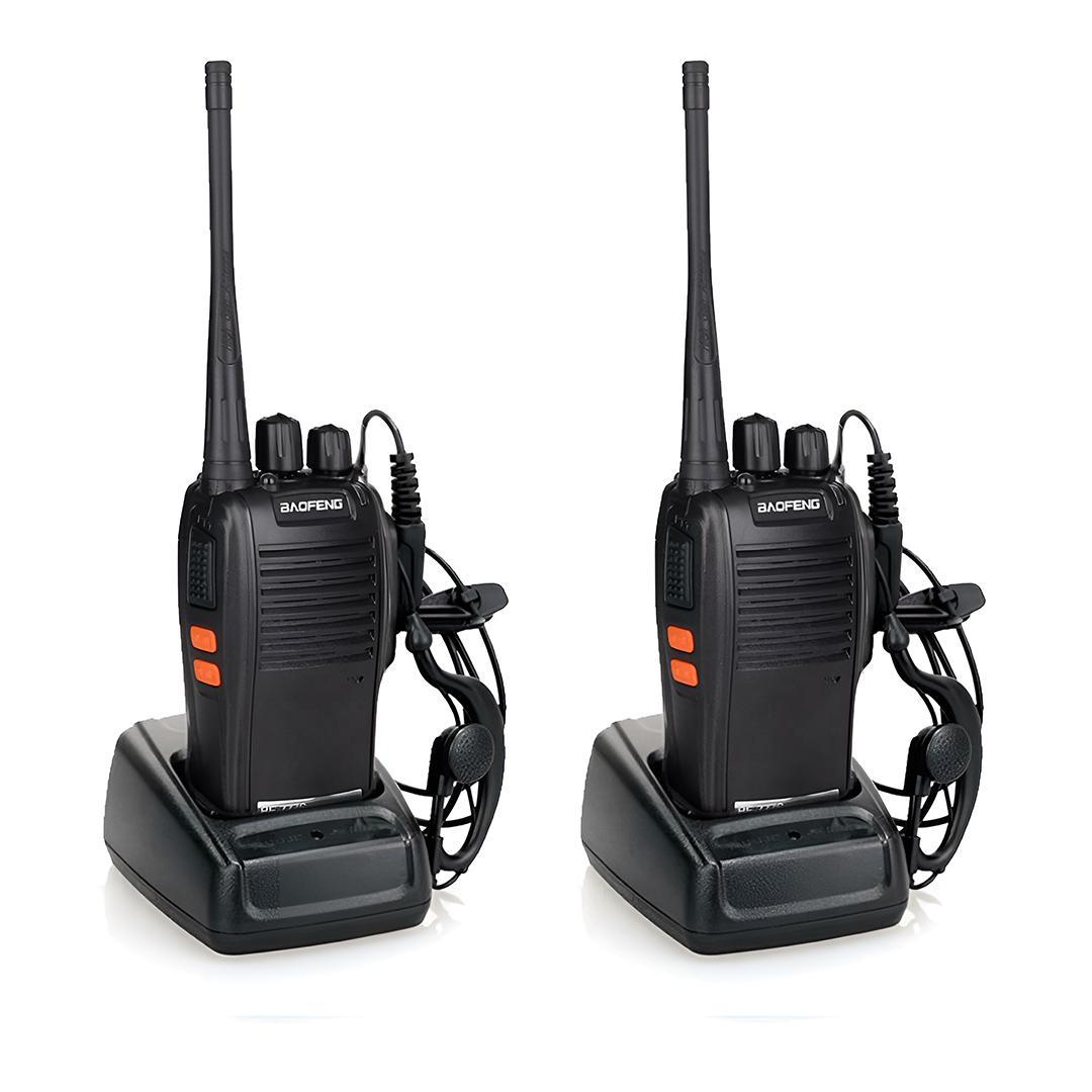 Miniatura Kit Rádio Comunicador Baofeng Walkie Talkie Bf-777S
