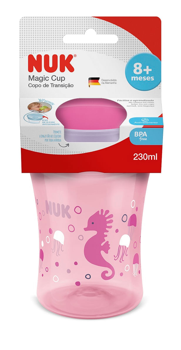 Miniatura Copo Nuk Evolution Magic Cup 360° Girl 230ml Copo Nuk Evolution Magic Cup 360° Girl 230ml