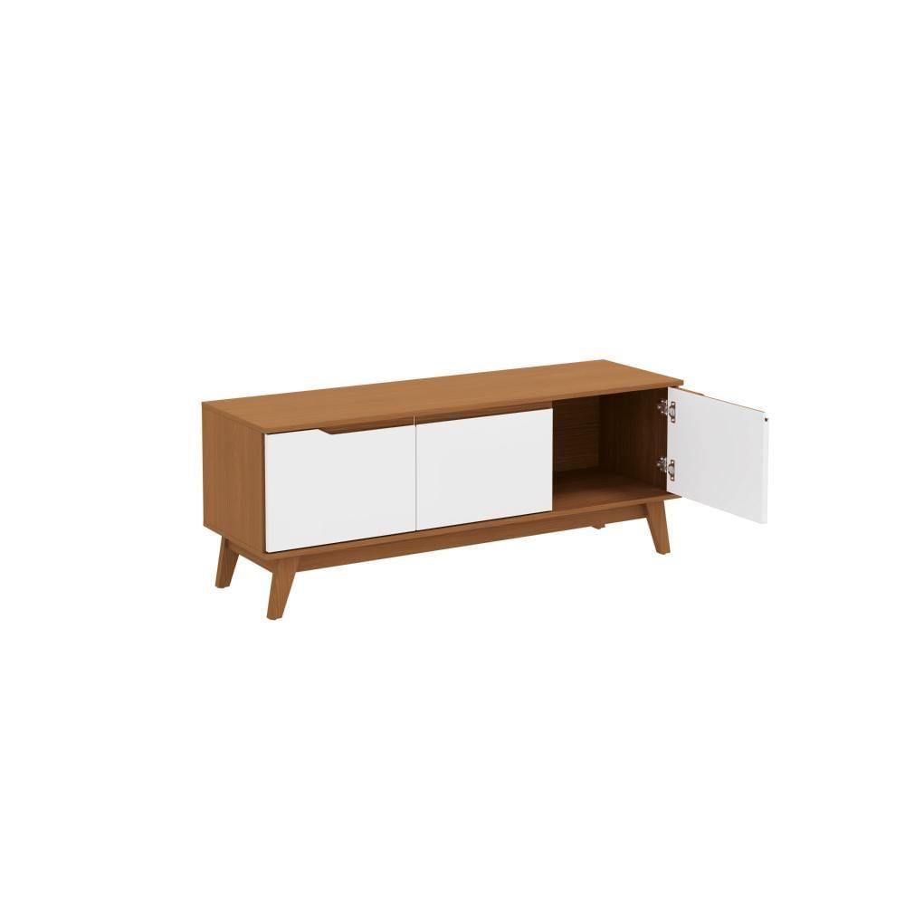 Miniatura Rack Kappesberg 3 Portas Canela/branco 136cm