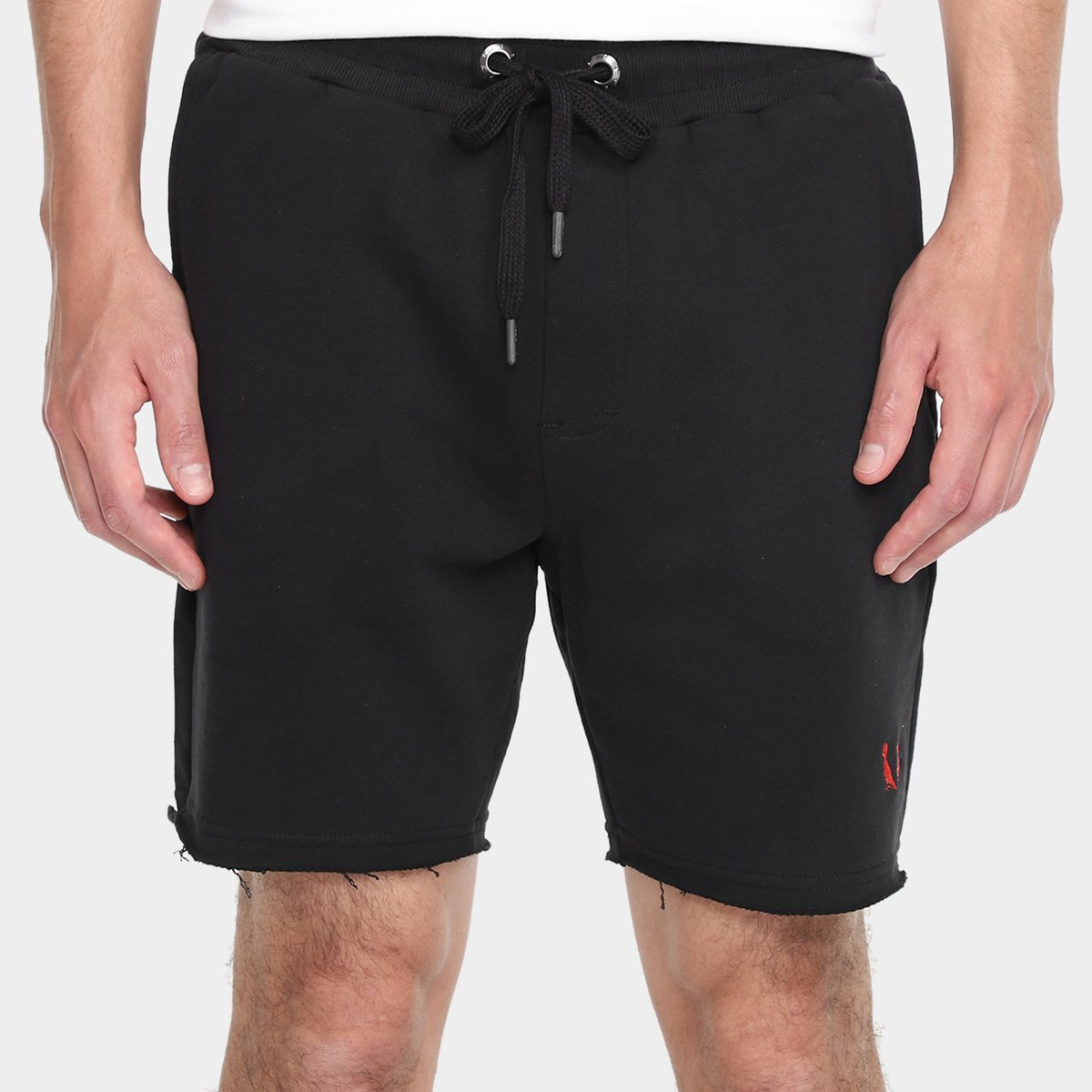 Miniatura Bermuda Moletom Internacional Londres Reserva Masculina Preto - G