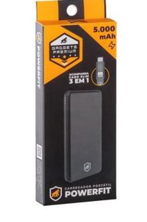 Miniatura Carregador Portatil Powerfit 5.000 Mah - Gorila Shield
