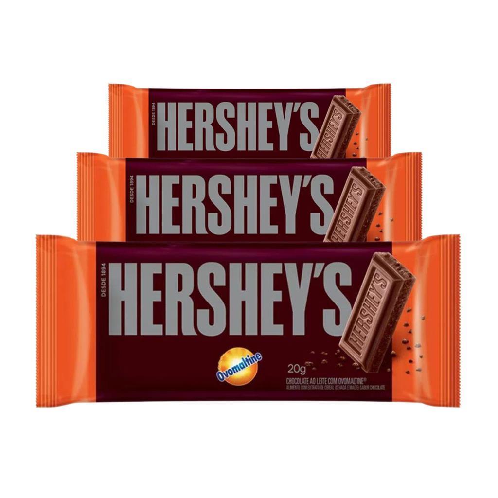 Miniatura Chocolate Hersheys, 3 Barras 20G Ovomaltine