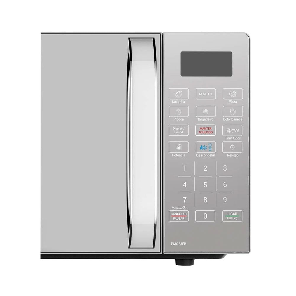Miniatura Micro-ondas PMO23EB 20L Com Função Tira Odor Philco Espelhado - 127V