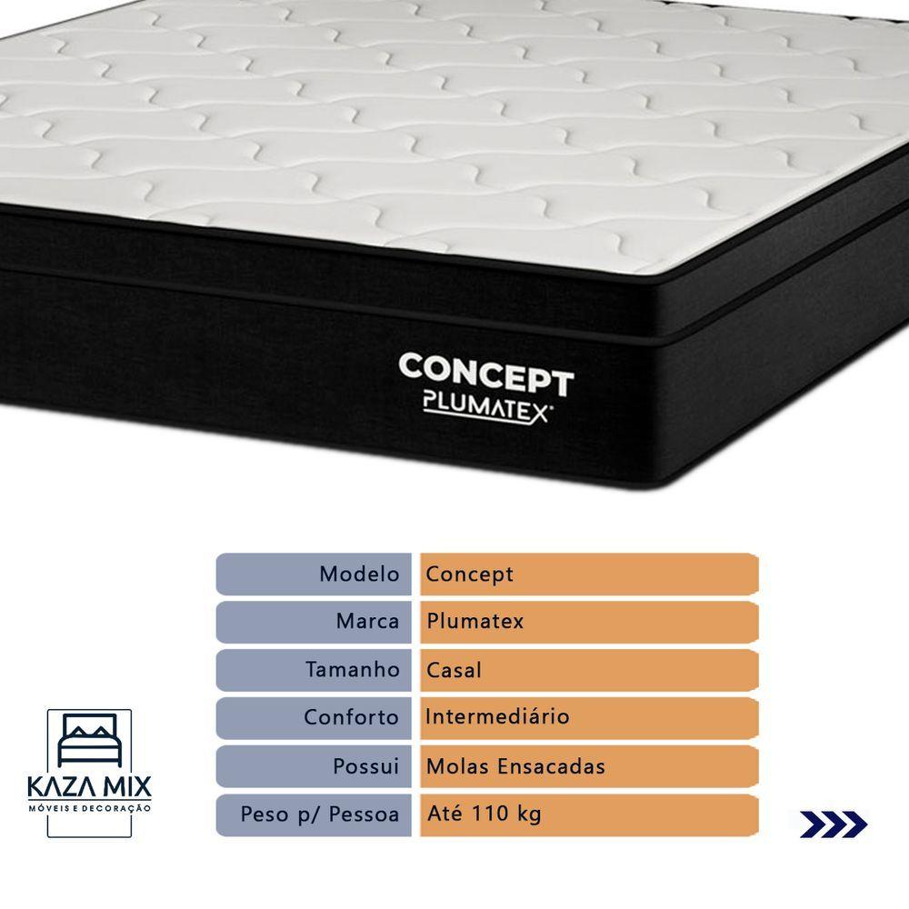 Miniatura Colchão Concept Molas Ensacadas Casal Plumatex