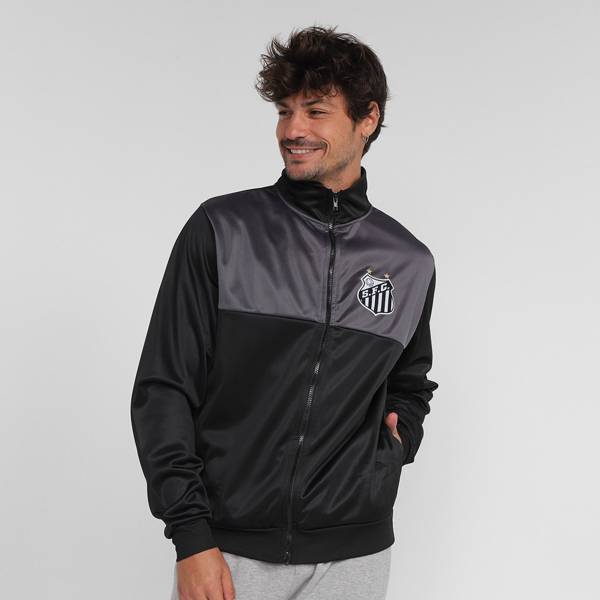 Miniatura Jaqueta Santos Braziline Masculina Preto - G