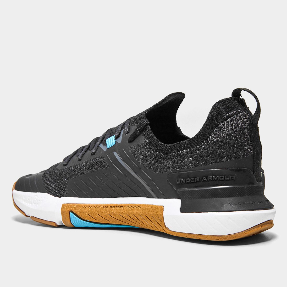 Miniatura Tênis Under Armour Tribase Cross Se Masculino Preto+Azul - 34