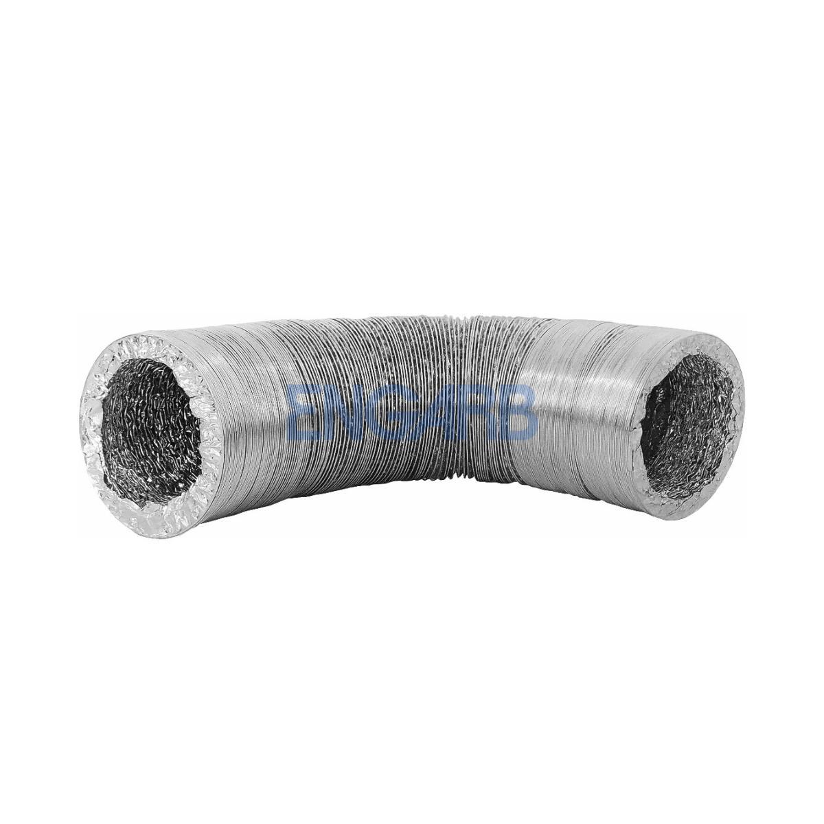 Duto Flexível Alumínio 8 Pol X 10M 200Mm Ventilação Coifa