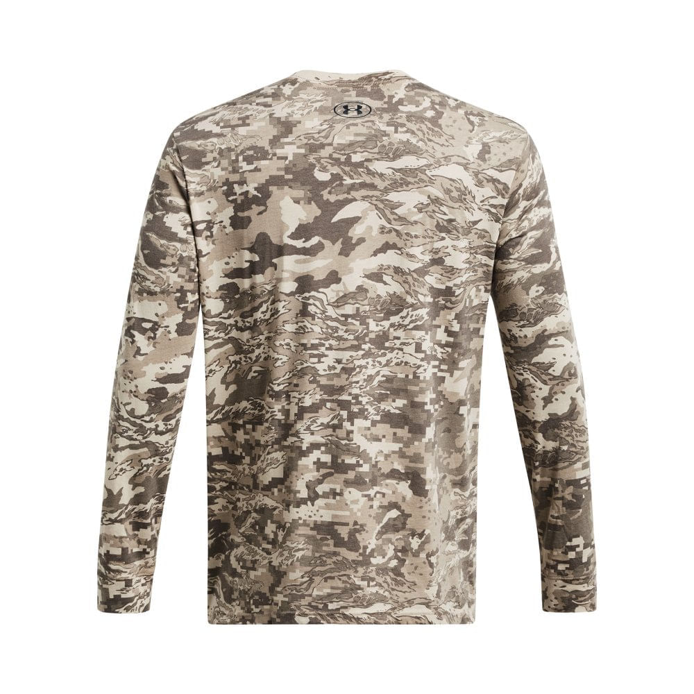 Miniatura Camiseta Manga Longa Masculina Under Armour ABC Camo Marrom - G