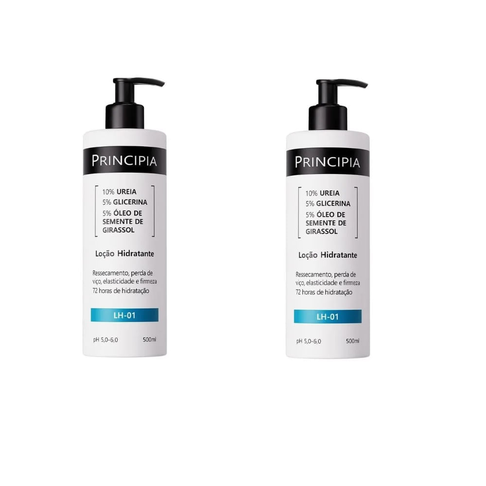 Miniatura Kit 2 Loção Hidratante Principia LH-01 500ml Cada