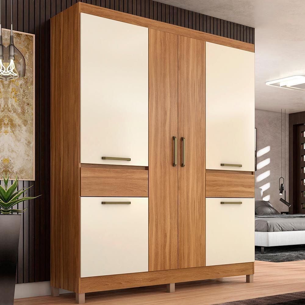 Miniatura Guarda Roupa Casal 6 Pt 2 Gv 62760 Amendola Off White Demobile Amendola Off White