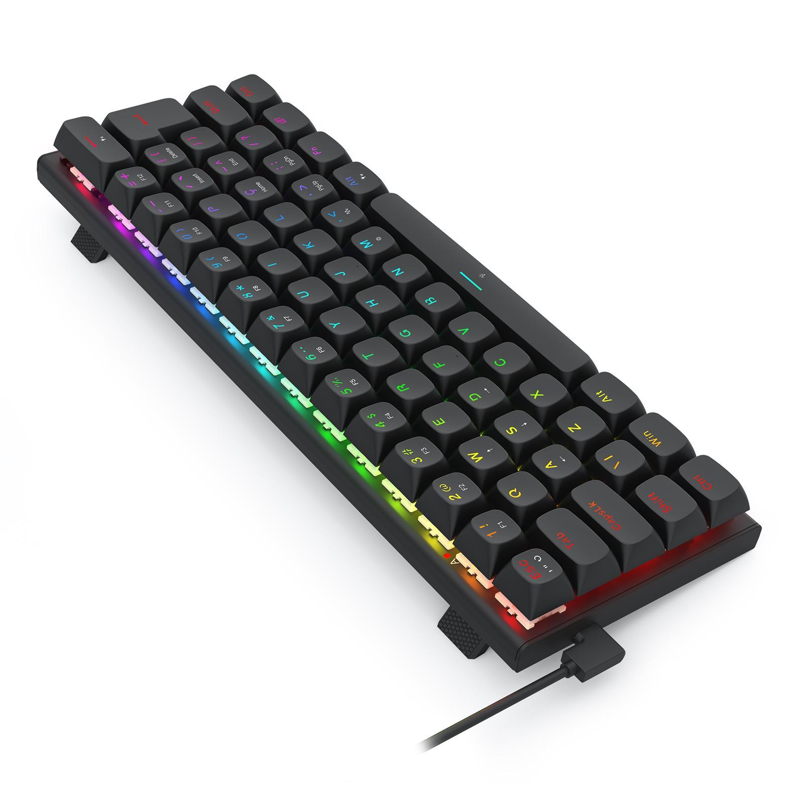 Miniatura Teclado Magnético Redragon Fidd Rgb Preto 8K Switch Pink
