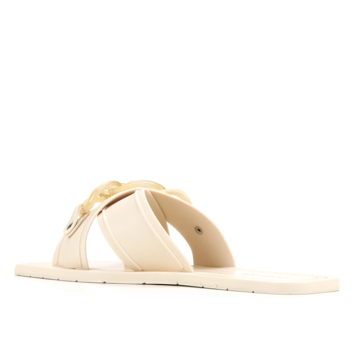 Miniatura Rasteira Shoestock For You Tiras Cruzadas Corrente Off White - 33/34