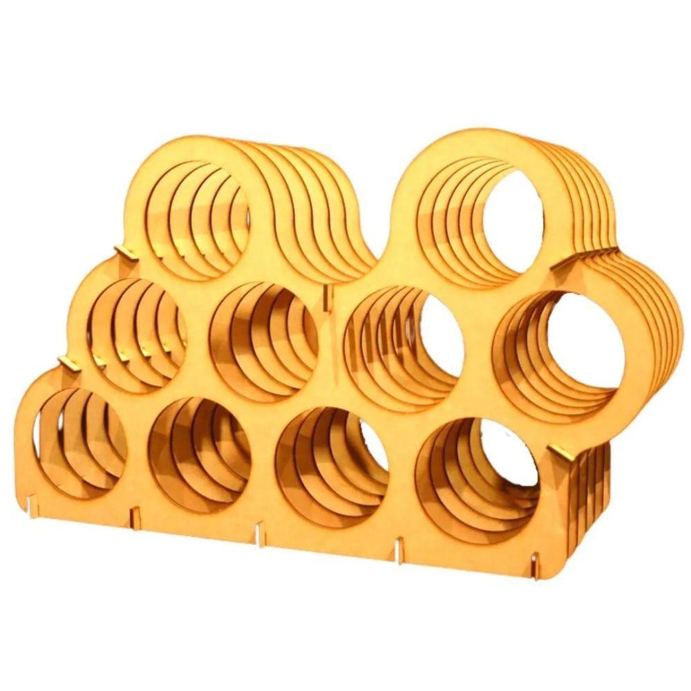 Miniatura Mini Adega Mdf Para 10 Garrafas